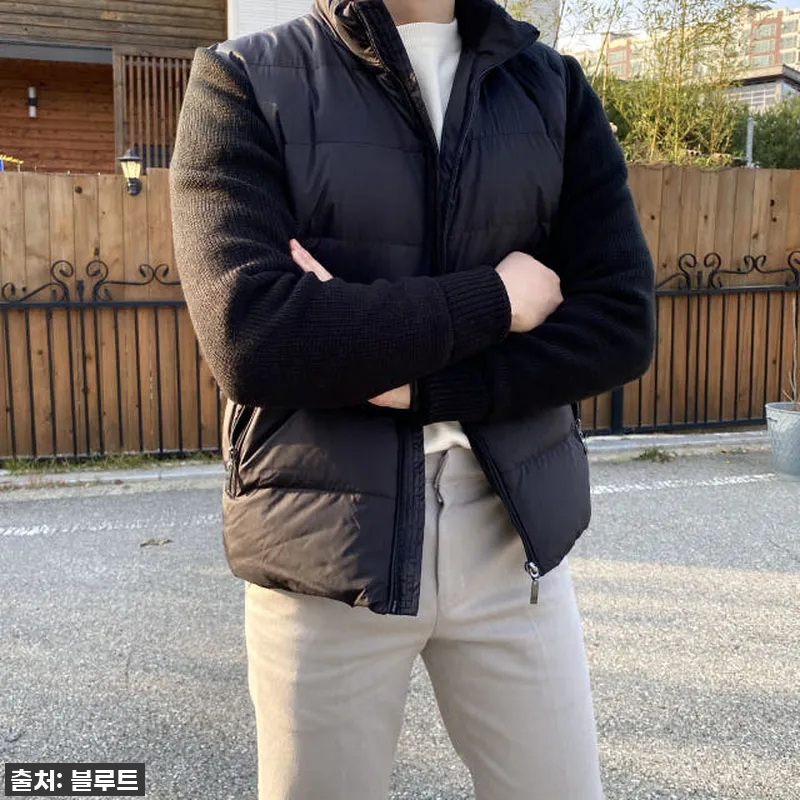남자니트패딩 경량패딩 사용후기: 가볍 관련 이미지