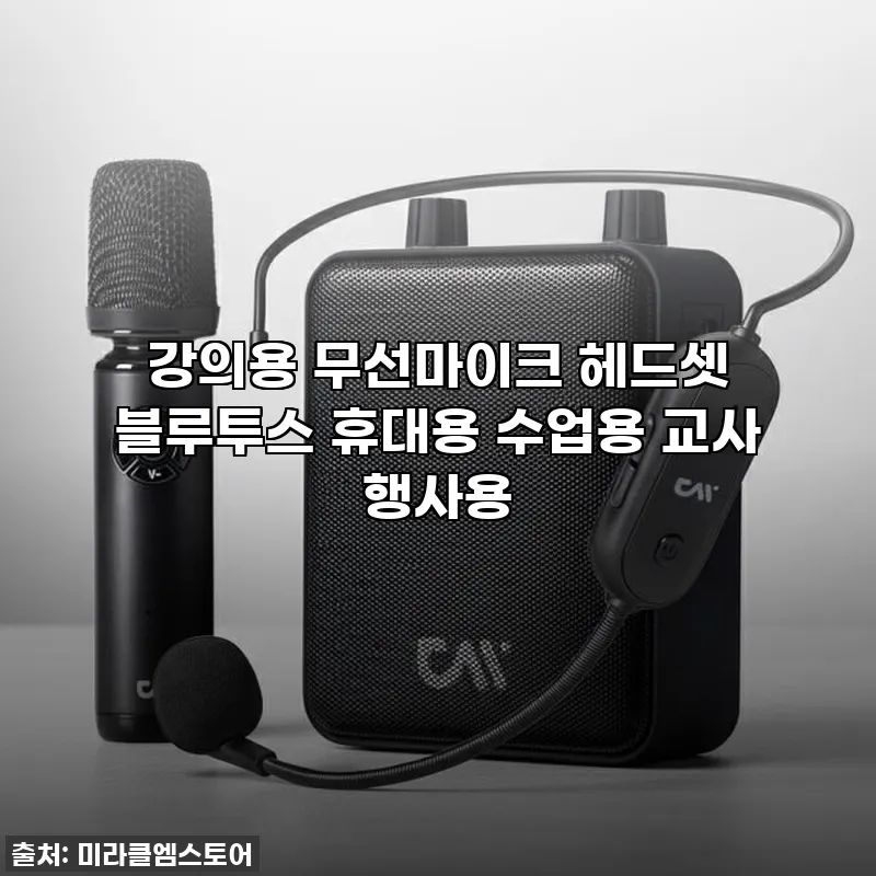 강의용 무선마이크 헤드셋 블루투스, 관련 이미지