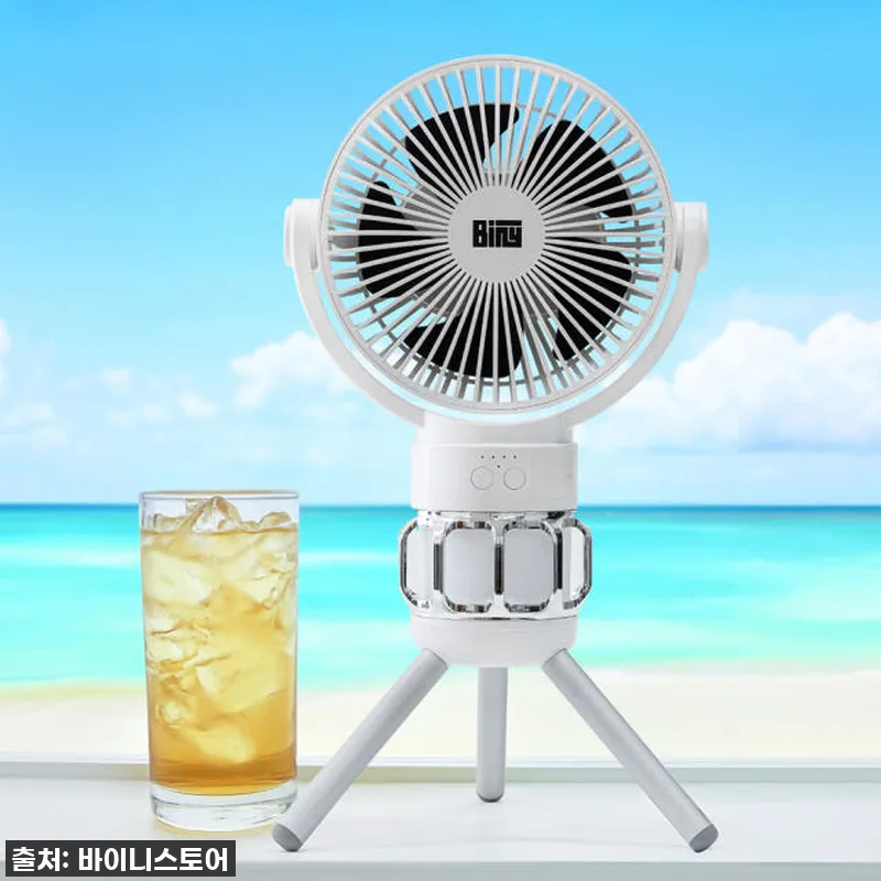 바이니 캠풍기 서큘레이터, 여름 캠핑 설명 사진