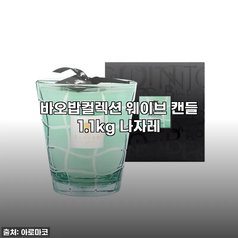 바오밥컬렉션 웨이브 캔들 1.1kg 관련 이미지