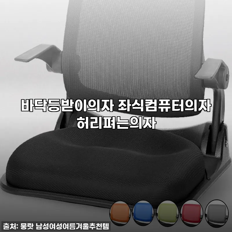 우리 집 홈오피스 필수템! 바닥등받이 관련 이미지