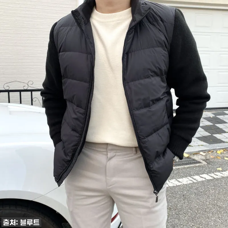 남자니트패딩 경량패딩 사용후기: 가볍 관련 이미지