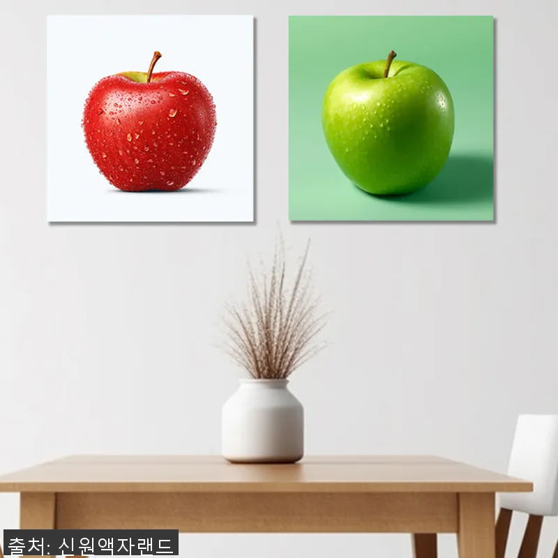 금전운 빨간 사과 80x80cm 캔버 설명 사진