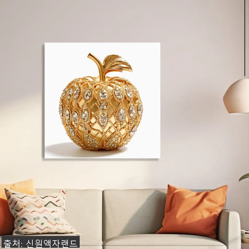 금전운 빨간 사과 80x80cm 캔버 참고 자료