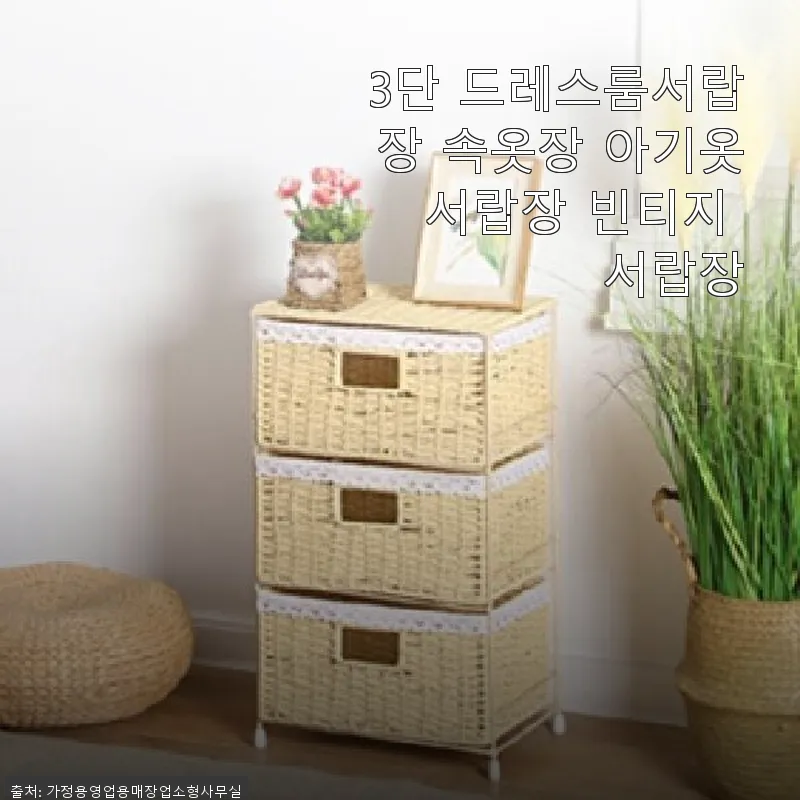 3단 드레스룸서랍장 속옷장 아기옷 서 관련 이미지