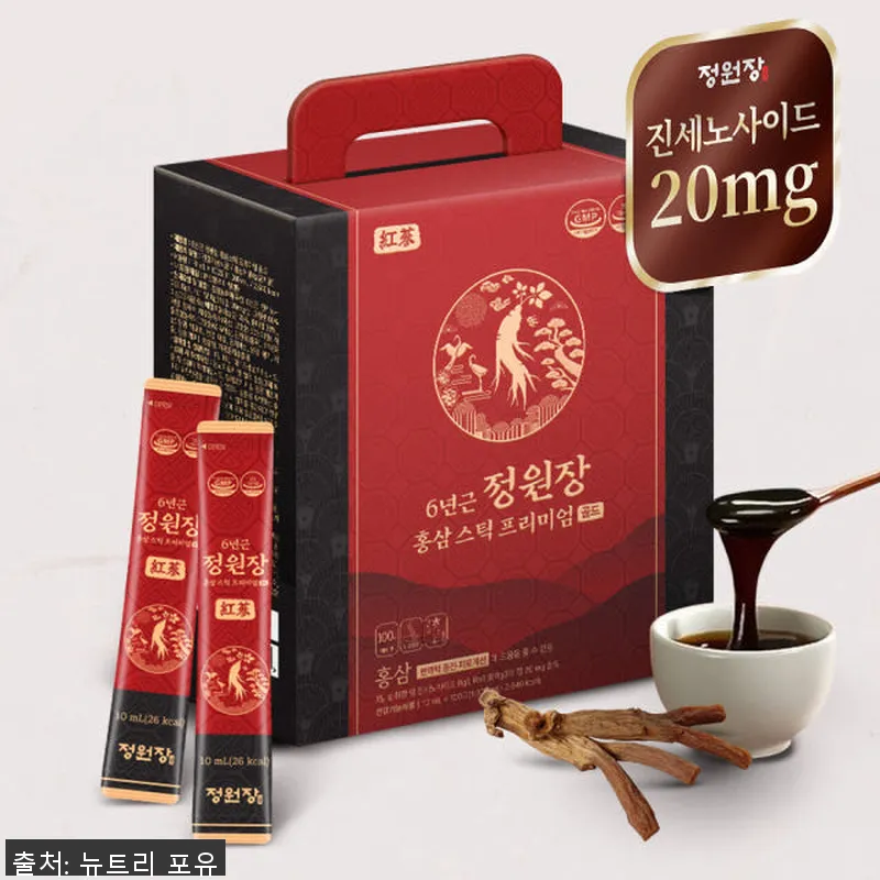 정원장 6년근 홍삼 스틱 프리미엄 골 참고 자료