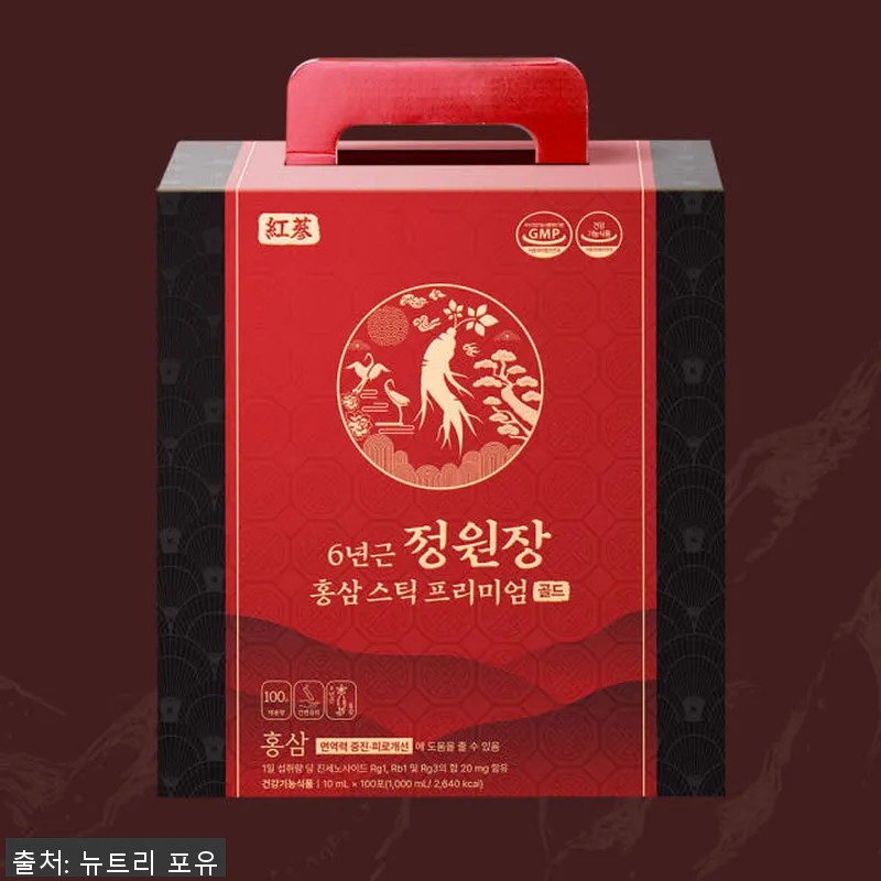 정원장 6년근 홍삼 스틱 프리미엄 골 설명 사진