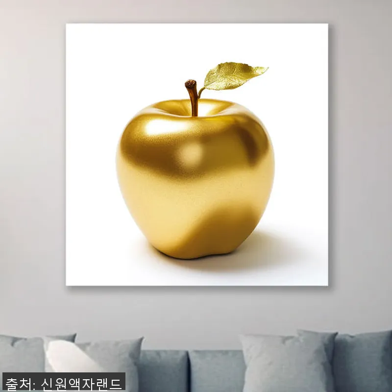 금전운 빨간 사과 80x80cm 캔버 설명 사진