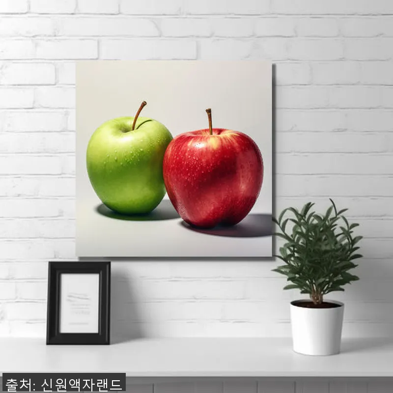 금전운 빨간 사과 80x80cm 캔버 참고 자료