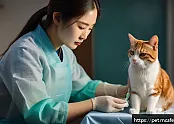 고양이 응급처치 후 재활 과정 관련 이미지
