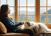 장모종 고양이의 가족과의 조화로운 생활 관련 이미지