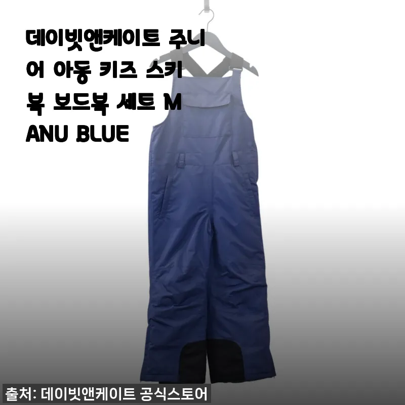 데이빗앤케이트 주니어 아동 키즈 스키복 보드복 세트 MANU BLUE 사용후기