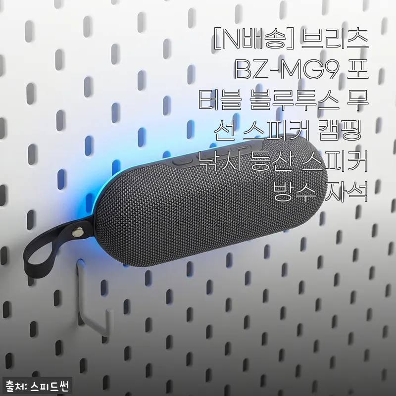 브리츠 BZ-MG9 포터블 블루투스 스피커 사용후기: 캠핑부터 실내까지 완벽한 음향 파트너