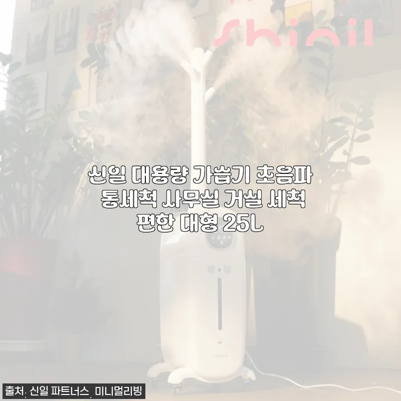 신일 대용량 가습기 초음파 통세척 25L 사용후기: 집과 사무실 모두 촉촉하게!