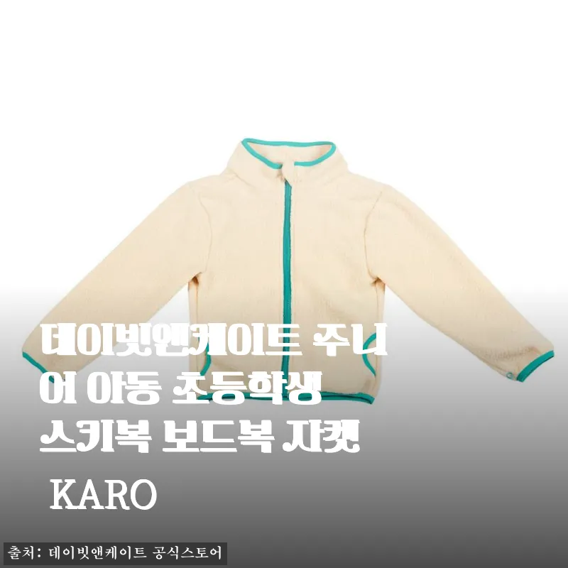 데이빗앤케이트 주니어 아동 초등학생 스키복 보드복 자켓 KARO 사용후기