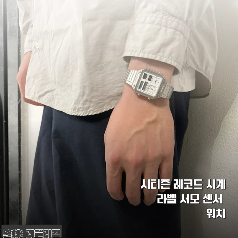 시티즌 레코드 시계 라벨 서모 센서 워치 사용후기