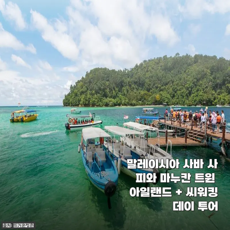 말레이시아 사바 사피와 마누칸 트윈 아일랜드 + 씨워킹 데이 투어 사용후기