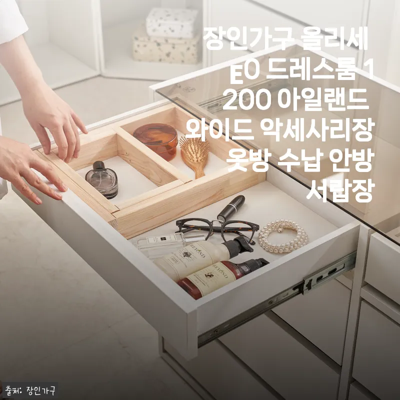 장인가구 올리세 E0 드레스룸 1200 아일랜드 와이드 악세사리장 사용후기