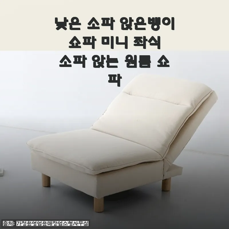 낮은 소파 앉은뱅이 쇼파 미니 좌식 소파 사용 후기