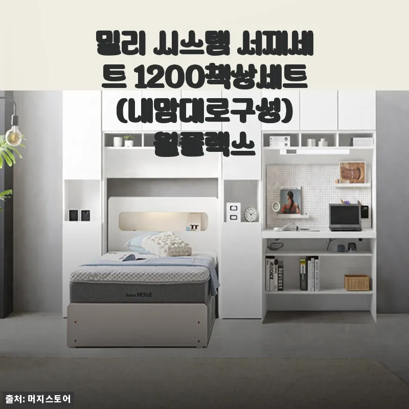 밀리 시스템 서재세트 1200책상세트 (내맘대로구성) 월플렉스 사용후기